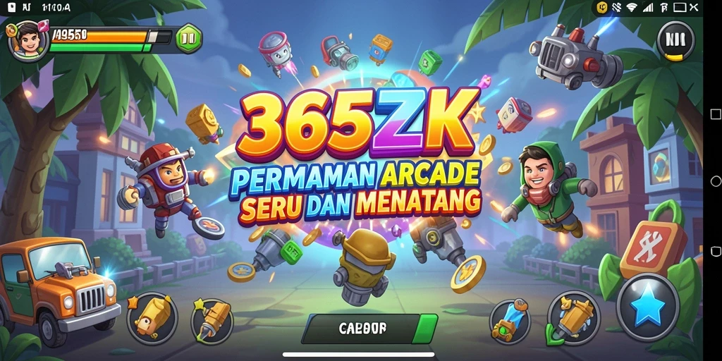 Screenshot permainan 365ZK menampilkan aksi Arcade yang seru.