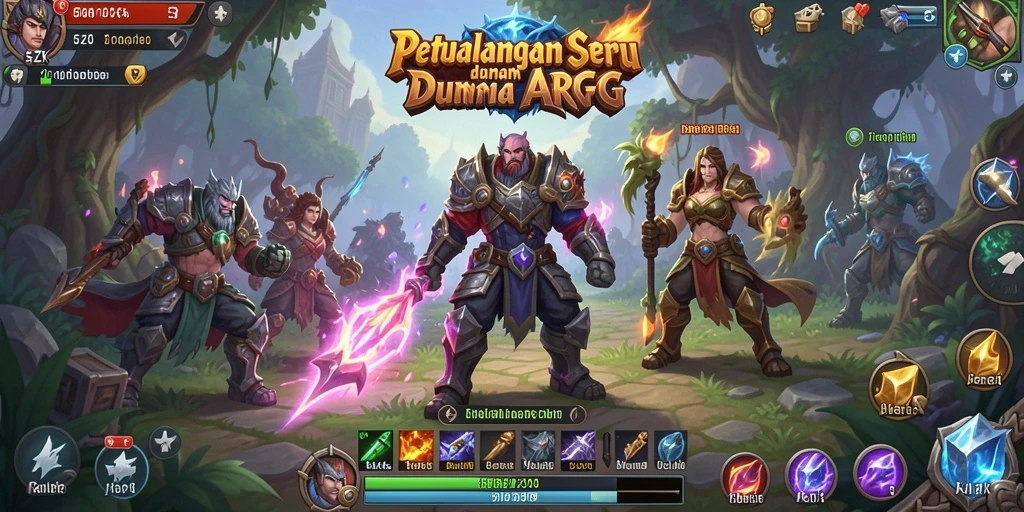 Screenshot gameplay ARPG dari 5ZK menampilkan aksi bertempur yang mengagumkan.