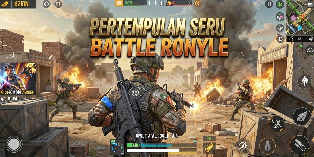 Gameplay intens dalam pertempuran Battle Royale 62IDN.