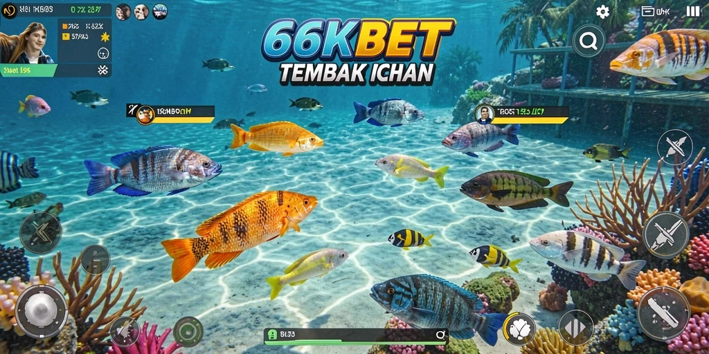 Screenshot dari gameplay seru Tembak Ikan di 66KBET.