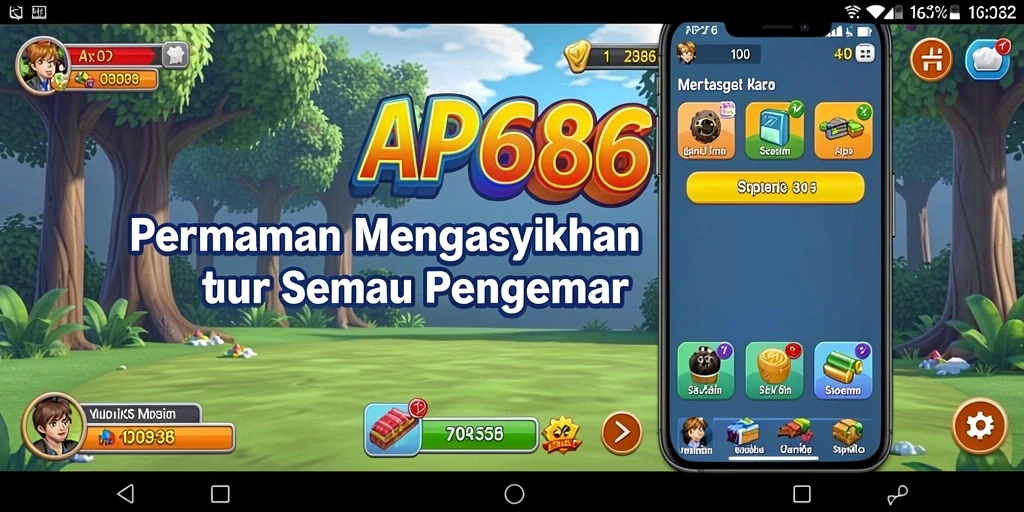 Tampilan gameplay AP686 yang menampilkan momen seru dalam permainan Idle.