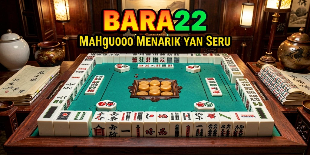 Screenshot utama BARA22 menunjukkan gameplay Mahjong yang seru dan menantang.