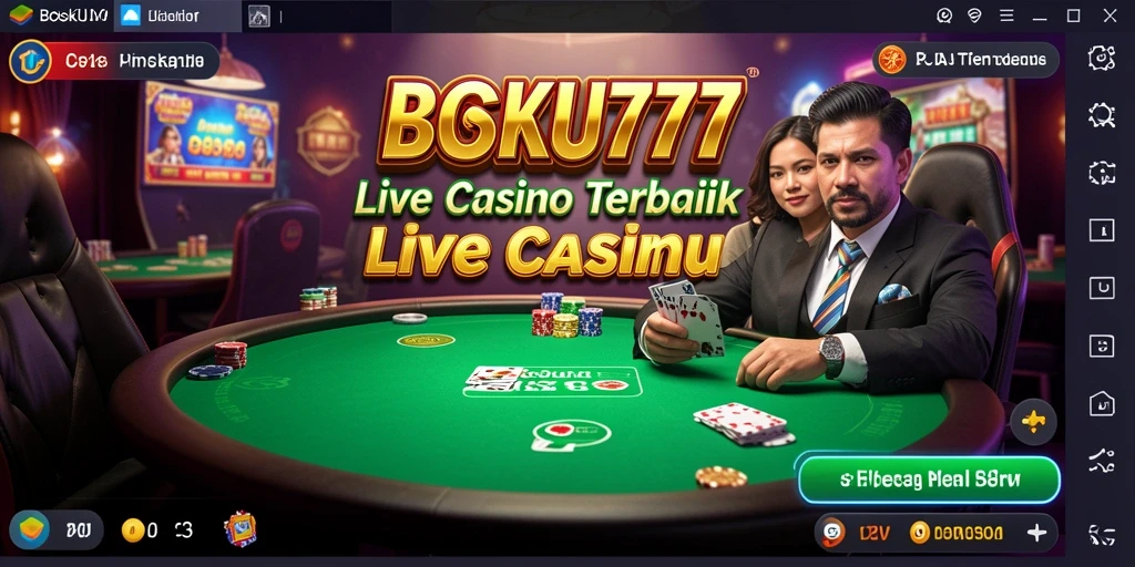Tampilan menarik gameplay Live Casino di BOSKU777.