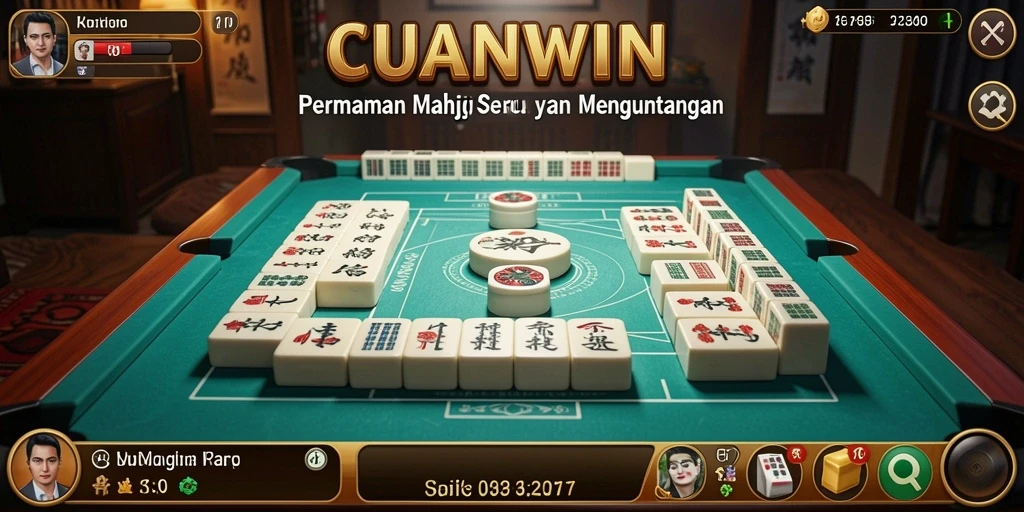 Tampilan seru dari gameplay Mahjong di CUANWIN.