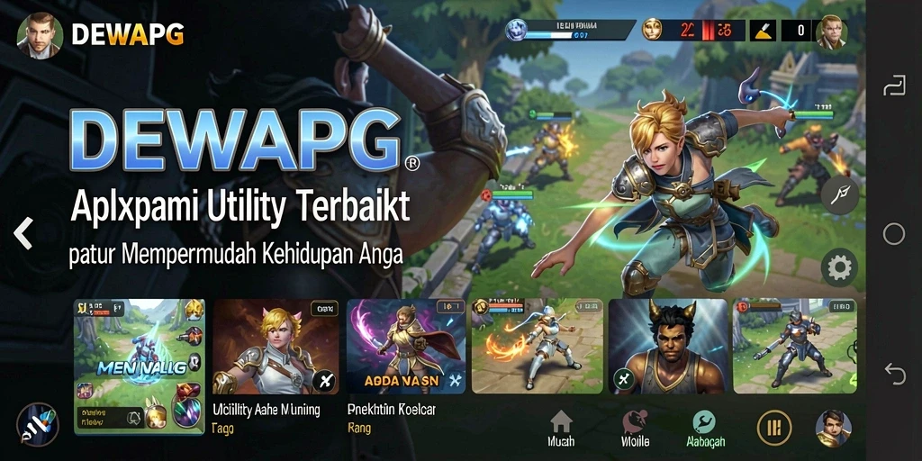Screenshot DEWAPG menunjukkan tampilan antarmuka aplikasi Utility yang intuitif.
