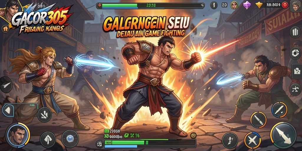 Screenshot GACOR305 menampilkan aksi pertarungan yang mendebarkan.