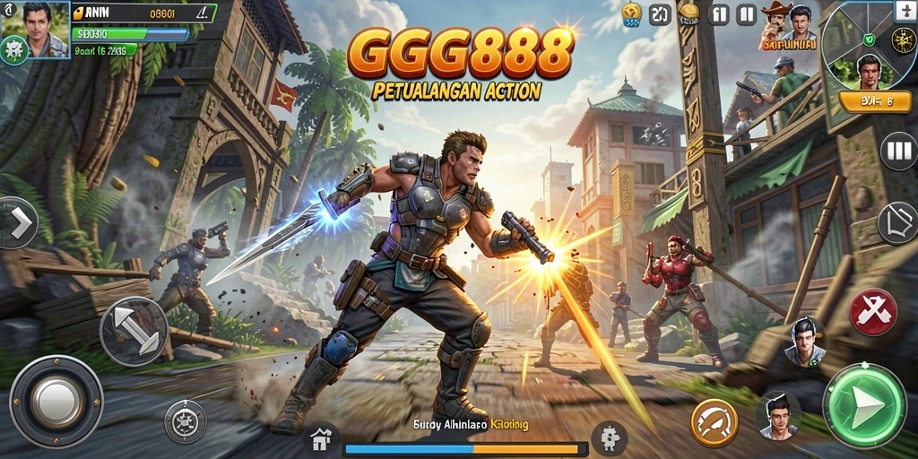 Tampilkan aksi seru dalam gameplay GGG888