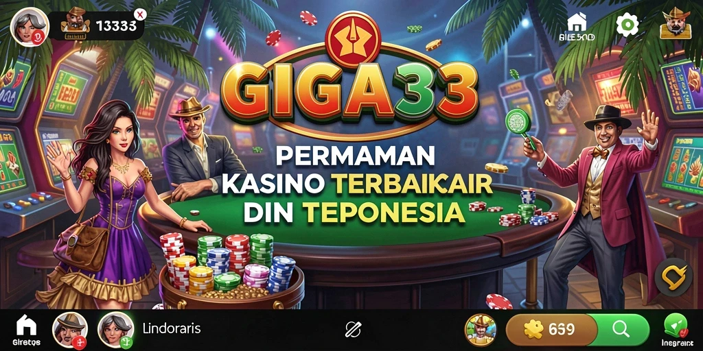 Tampilan gameplay GIGA33 yang menarik dan seru dalam suasana Kasino.