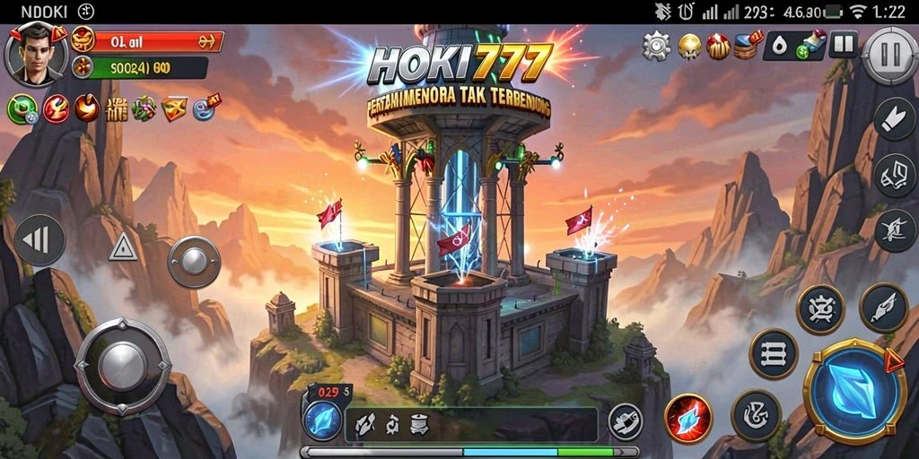 Tangkapan layar HOKI777 menampilkan aksi menakjubkan dalam Tower Defense.