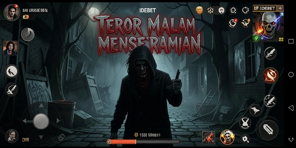 Tampilan gameplay menyeramkan di dunia kegelapan IDEBET.