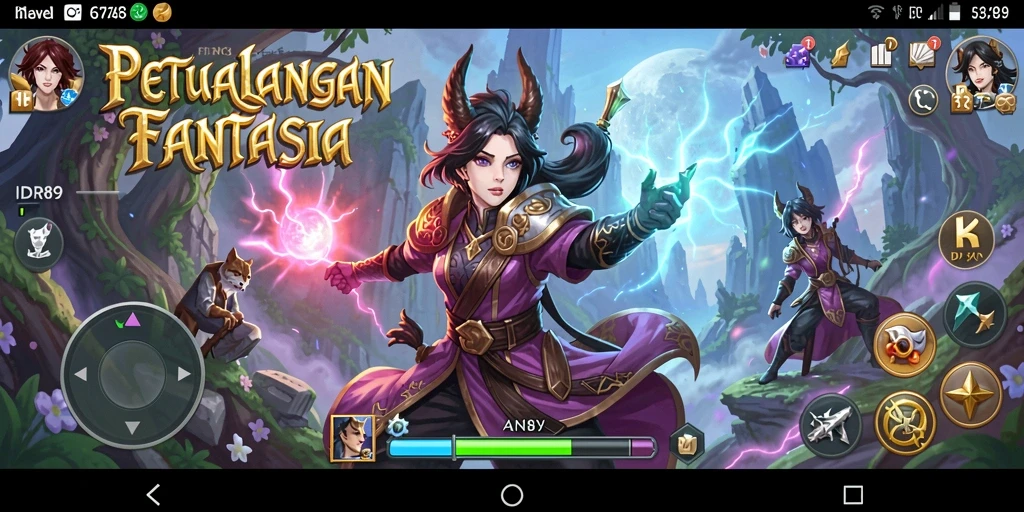 Tampilan gameplay RPG yang menakjubkan di IDR89.