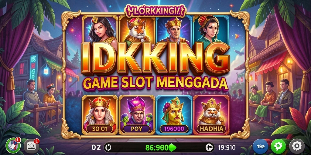 Tampilan gameplay Slot yang menarik dan penuh warna di IDRKING.