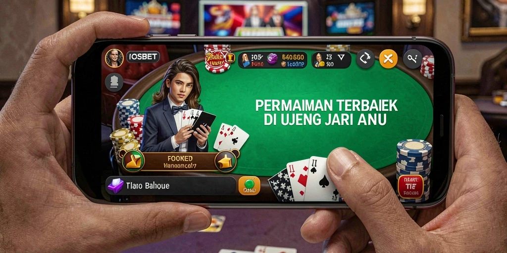 Tampilan gameplay Poker yang seru dan menarik.