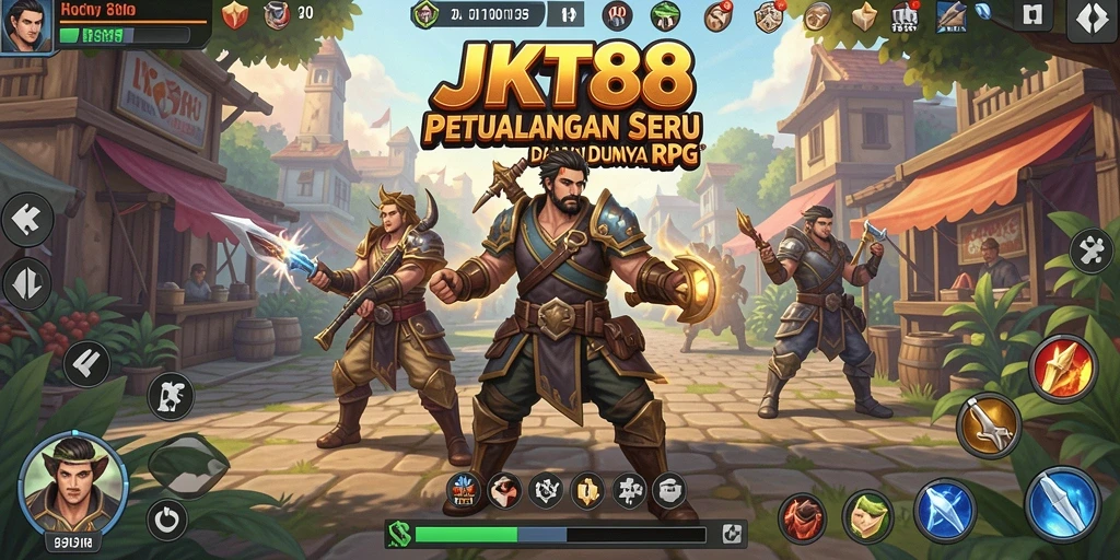Tampilan menarik dari gameplay RPG di JKT88.