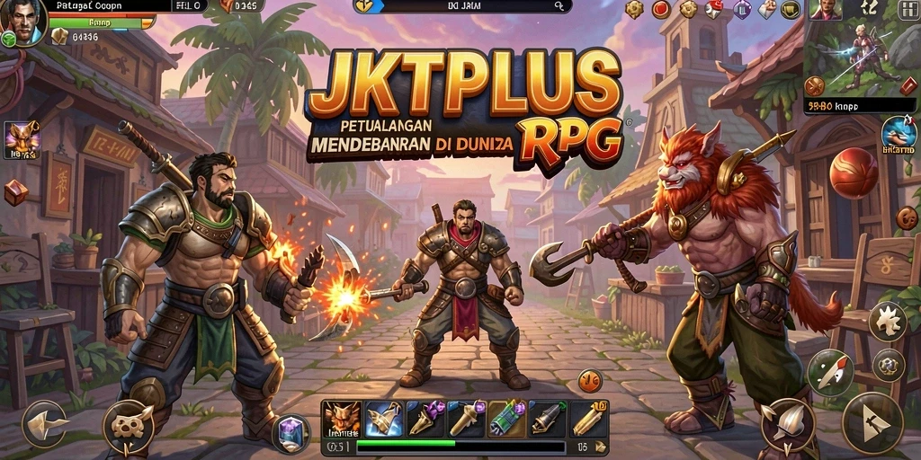 Screenshot menampilkan aksi seru dalam game RPG JKTPLUS.