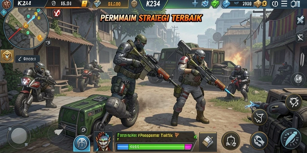 Tampilan gameplay K234 menunjukkan strategi yang mendebarkan dan penuh aksi.