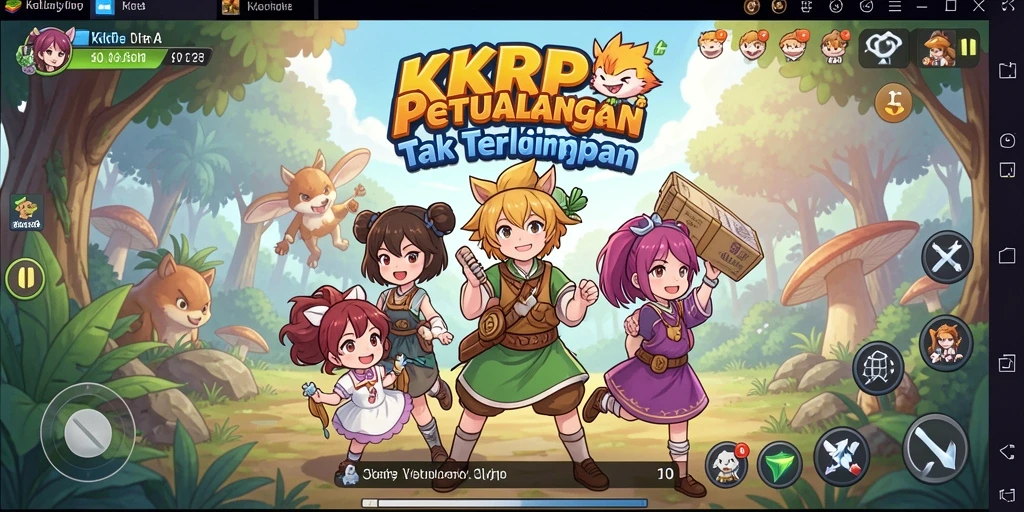 Screenshot KKRP menampilkan aksi pertempuran menegangkan dalam dunia anime.