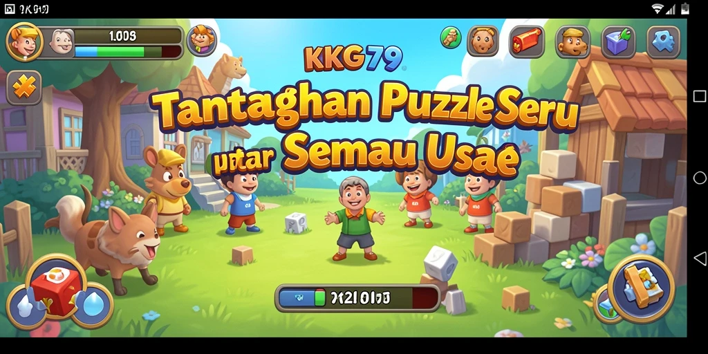Tampilan gameplay KPK79 yang penuh warna dan menantang.