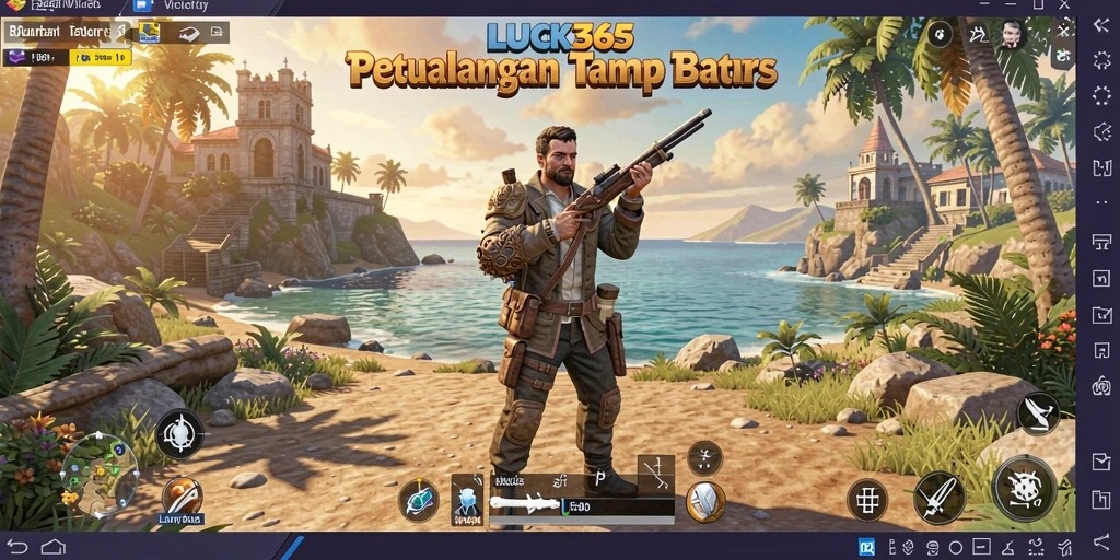 Screenshot menampilkan gameplay LUCK365 dengan dunia terbuka yang luas dan indah.