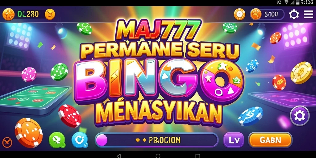 Tampilan gameplay seru dalam MAJ777 saat bermain Bingo.