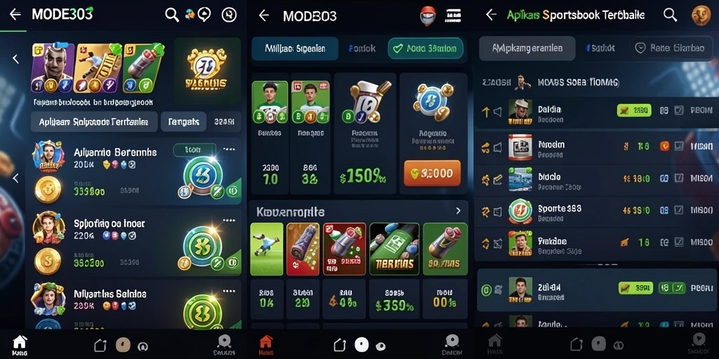 Tampilan menarik gameplay taruhan olahraga di MODE303.