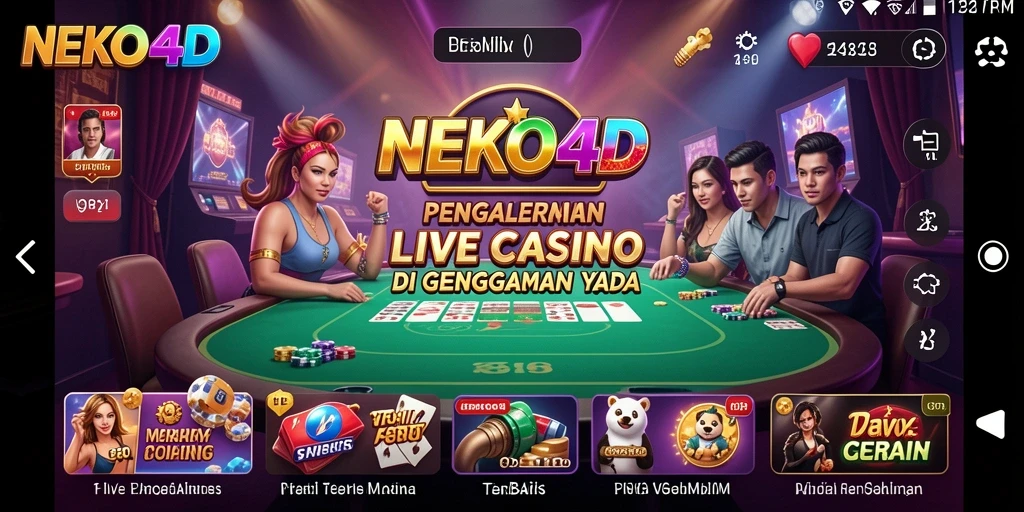 Gameplay langsung di NEKO4D dengan dealer nyata yang menghibur.