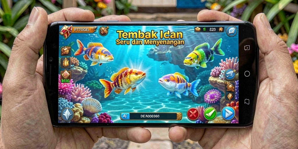 Tangkapan layar gameplay Tembak Ikan PTTOGEL yang seru dan mengasyikkan.