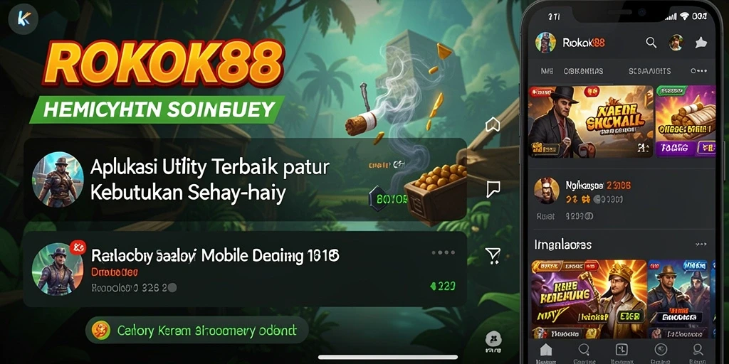 Tampilan antarmuka ROKOK88 saat menjalankan fitur Utility.