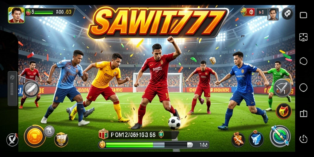 Screenshot gameplay seru dari SAWIT777 yang menampilkan aksi olahraga.