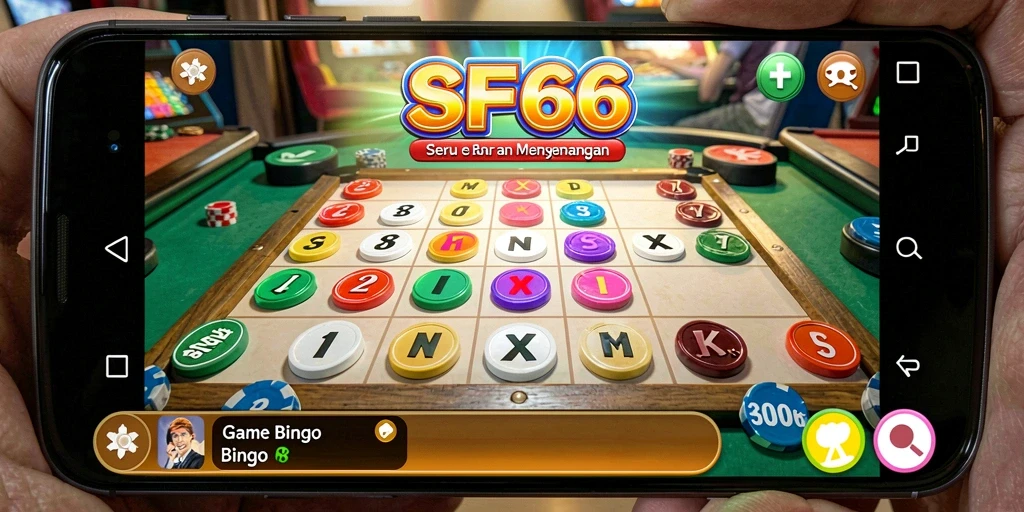 Tampilan gameplay seru dalam aplikasi Bingo SP666.