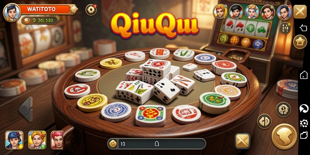 Tampilan gameplay QiuQiu yang mengasyikkan di WATITOTO.