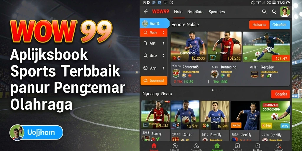 Tampilan antarmuka WOW99 dengan berbagai pilihan taruhan olahraga.