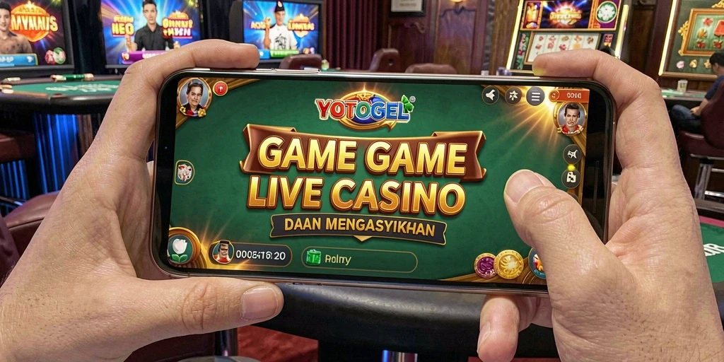 Tampilan gameplay YOTOGEL dengan dealer live yang profesional dan interaktif.